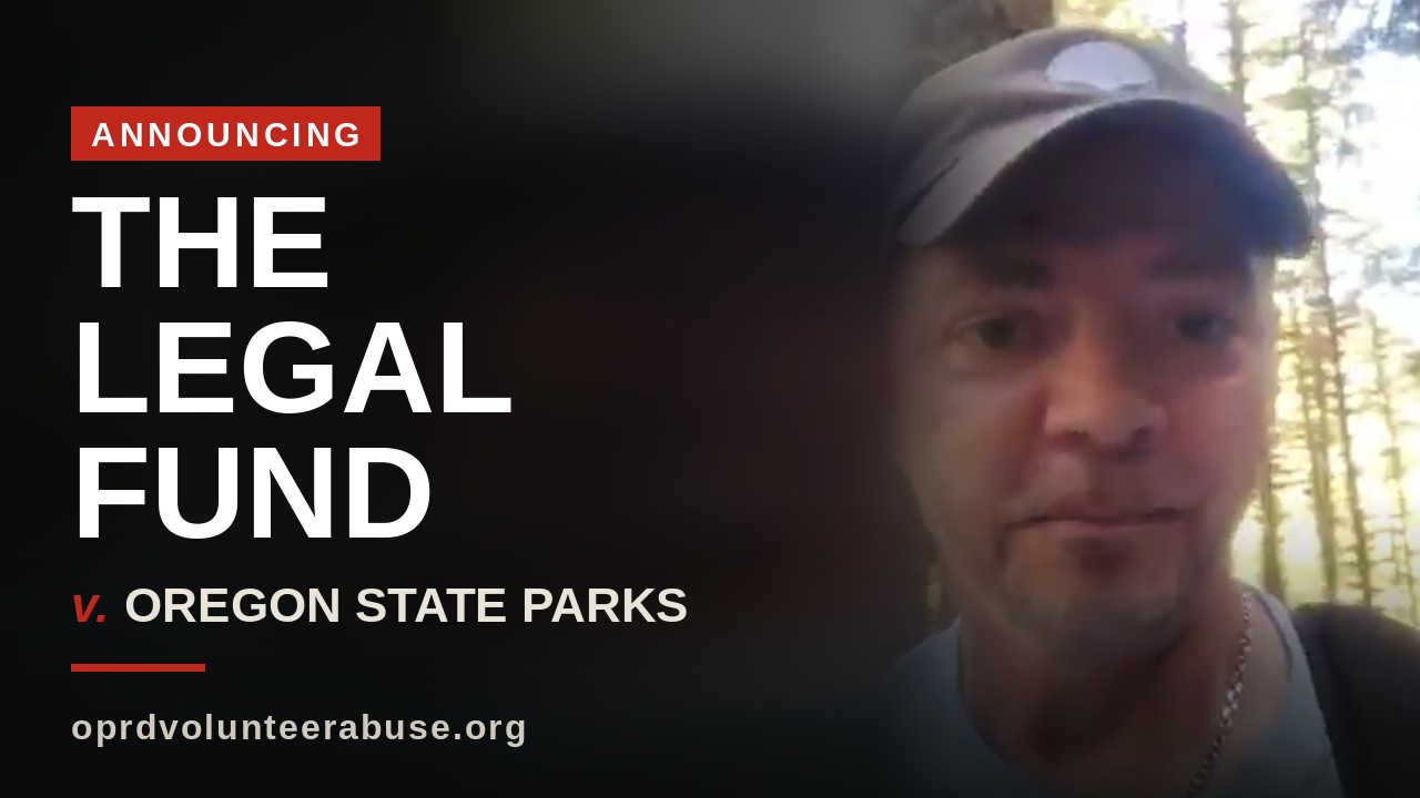 Announcing the legal fund v. Oregon State Parks